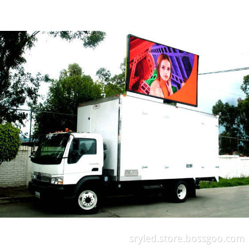 SRY led display rental 6mm outdoor outdoor mobile advertising led display mobile led advertising vehicle